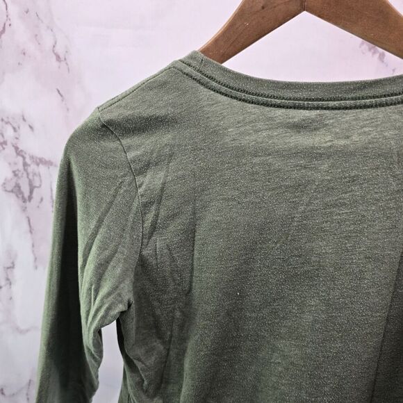 REI Co Op T Shirt Womens XS Green Long Sleeve Crew Employee Uniform Logo Tee - Picture 6 of 10